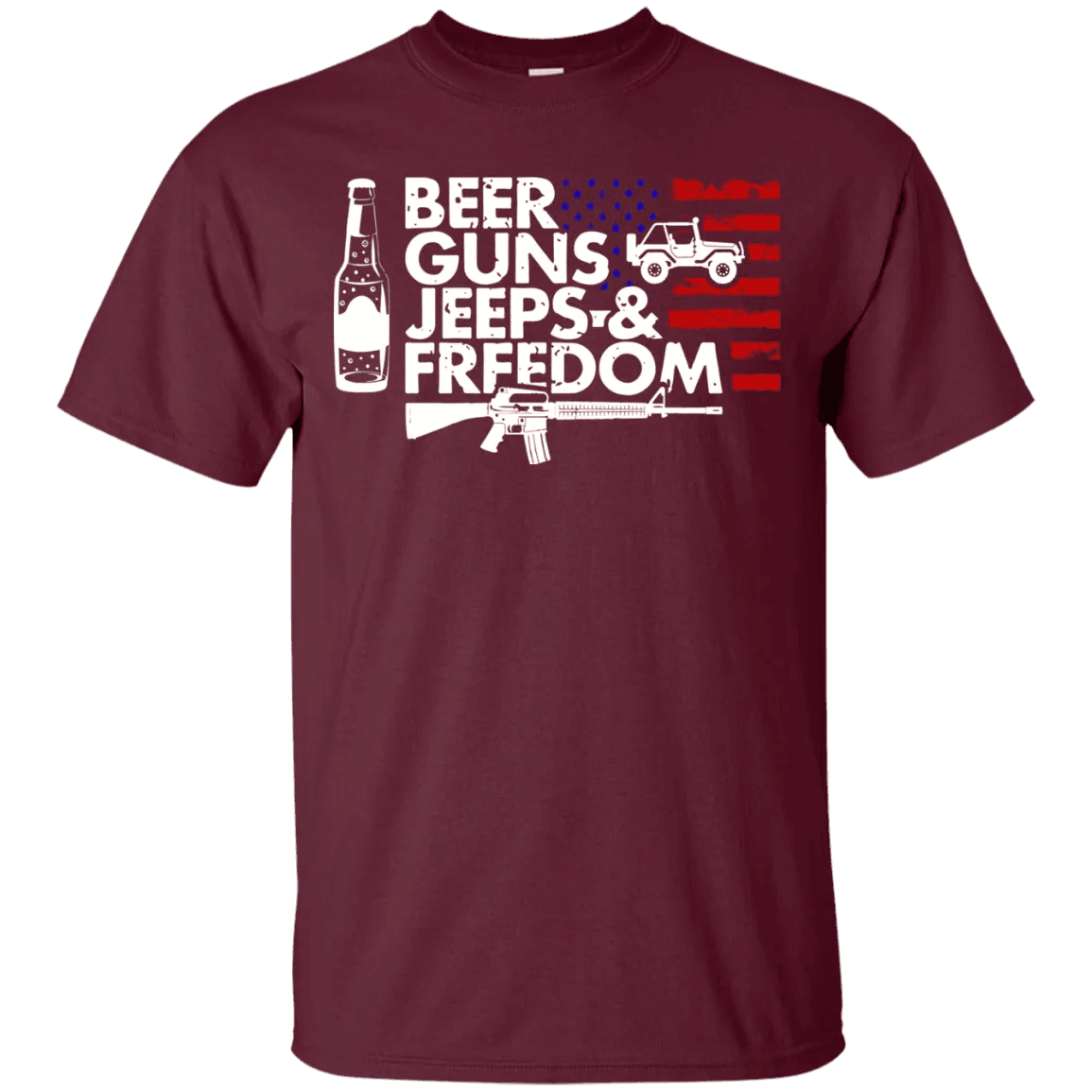 Beer Guns Jeeps & Freedom Shirt - WeCustomit