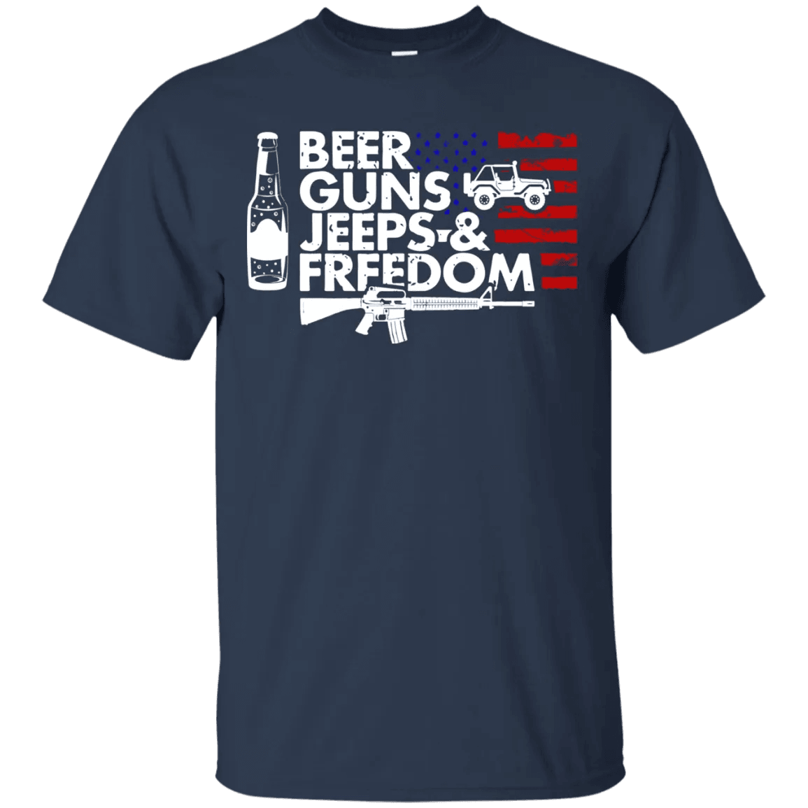 Beer Guns Jeeps & Freedom Shirt - WeCustomit