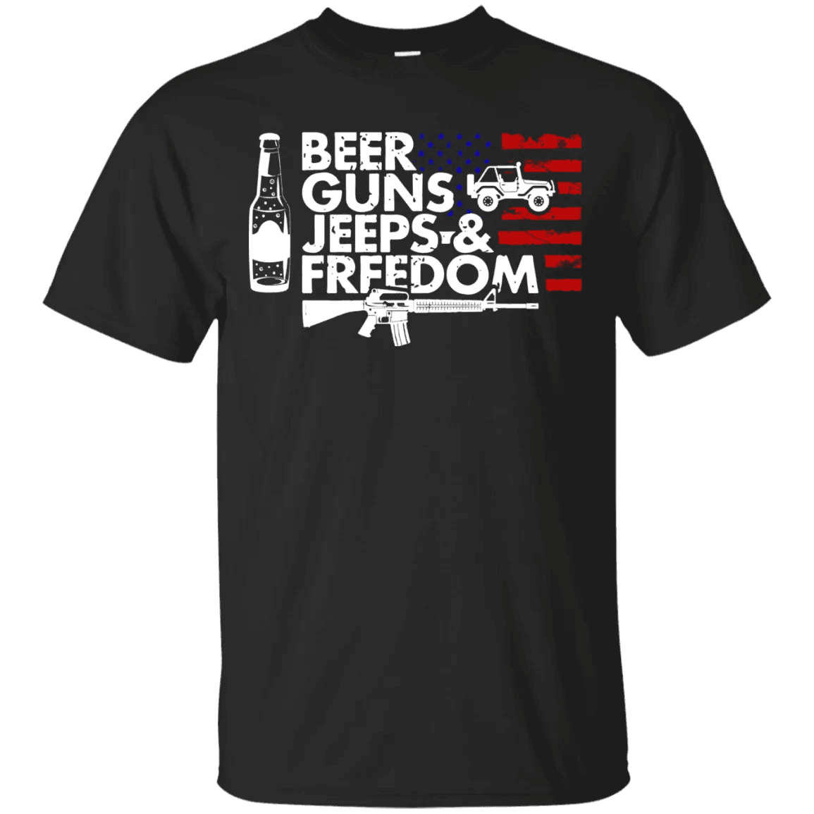 Beer Guns Jeeps & Freedom Shirt - WeCustomit