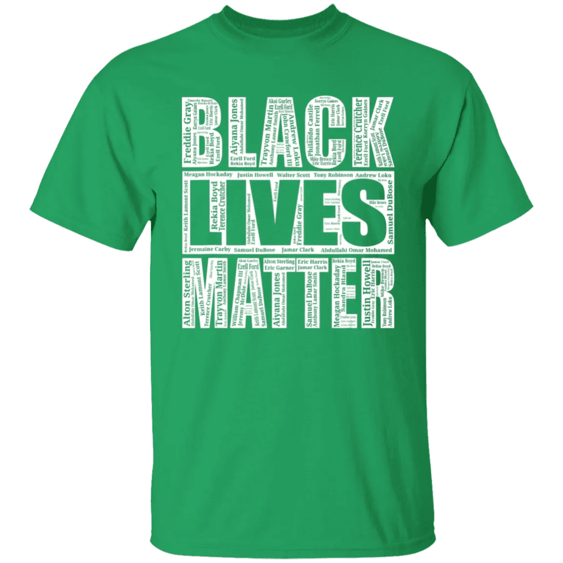 Black Lives Matter With Names Of Victims Shirt - WeCustomit