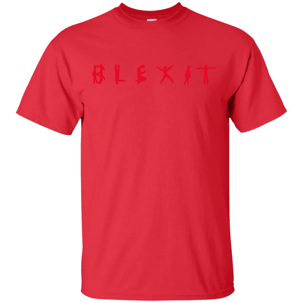 Blexit Shirt Red Text - WeCustomit