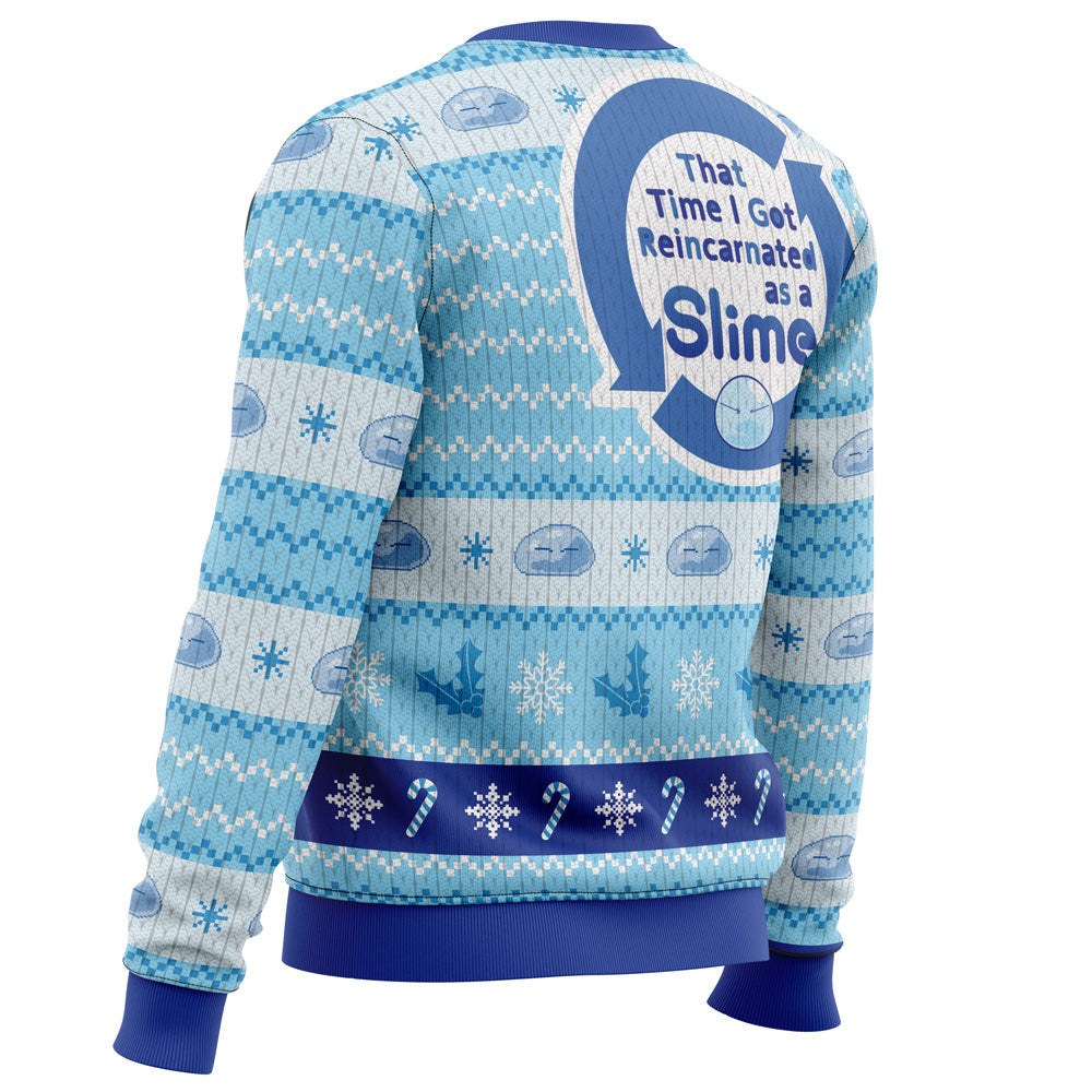 Blue Christmas That time I got reincarnated as a slime Christmas Sweater - WeCustomit