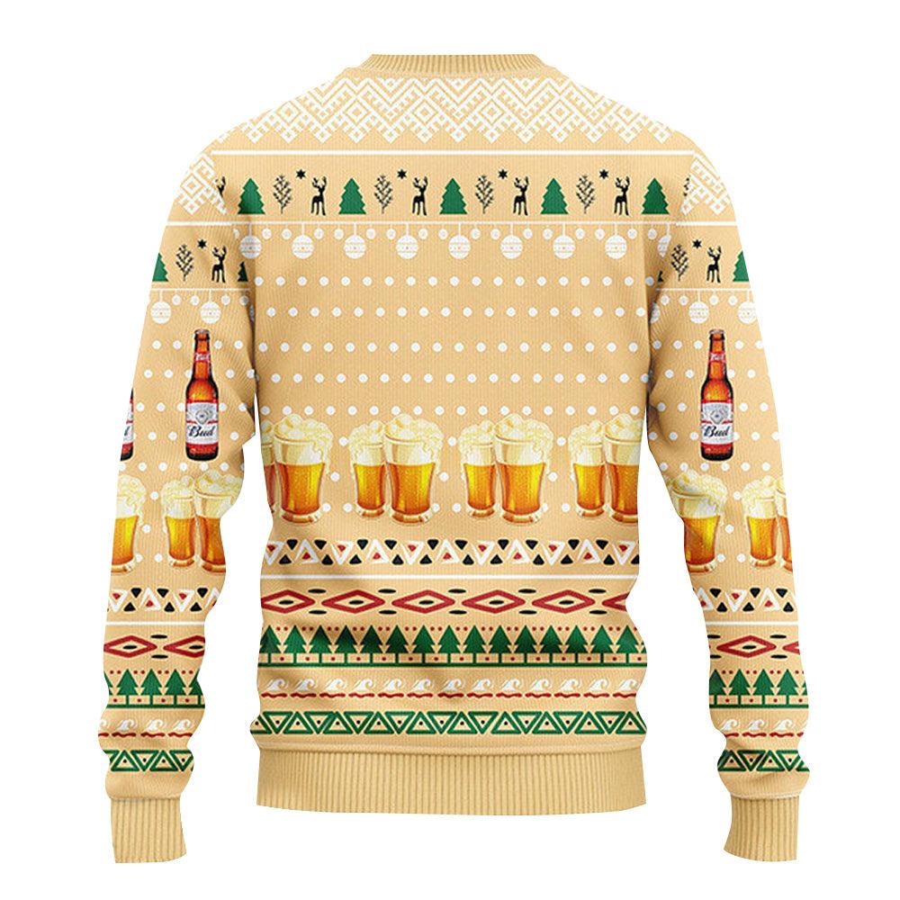 Budweiser Novelty Christmas Ugly Sweater - WeCustomit