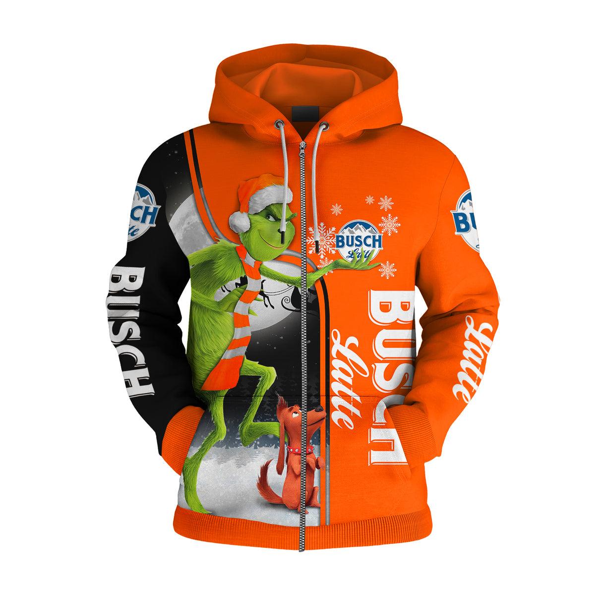 Busch Latte Christmas Grinch Hoodie & Zip Hoodie - WeCustomit