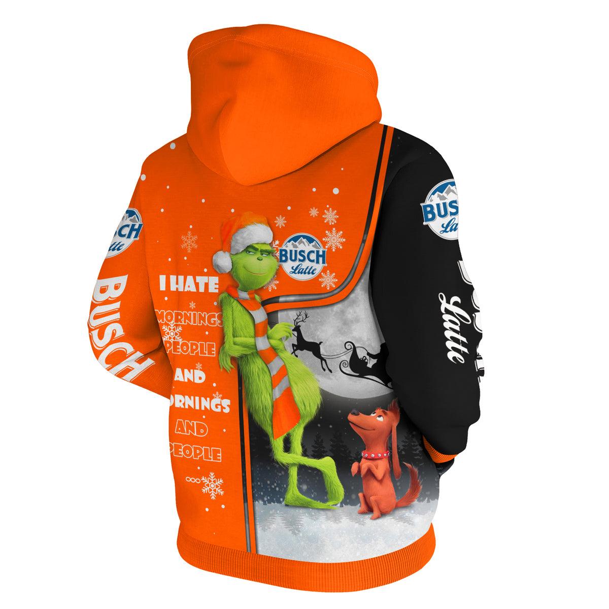Busch Latte Christmas Grinch Hoodie & Zip Hoodie - WeCustomit