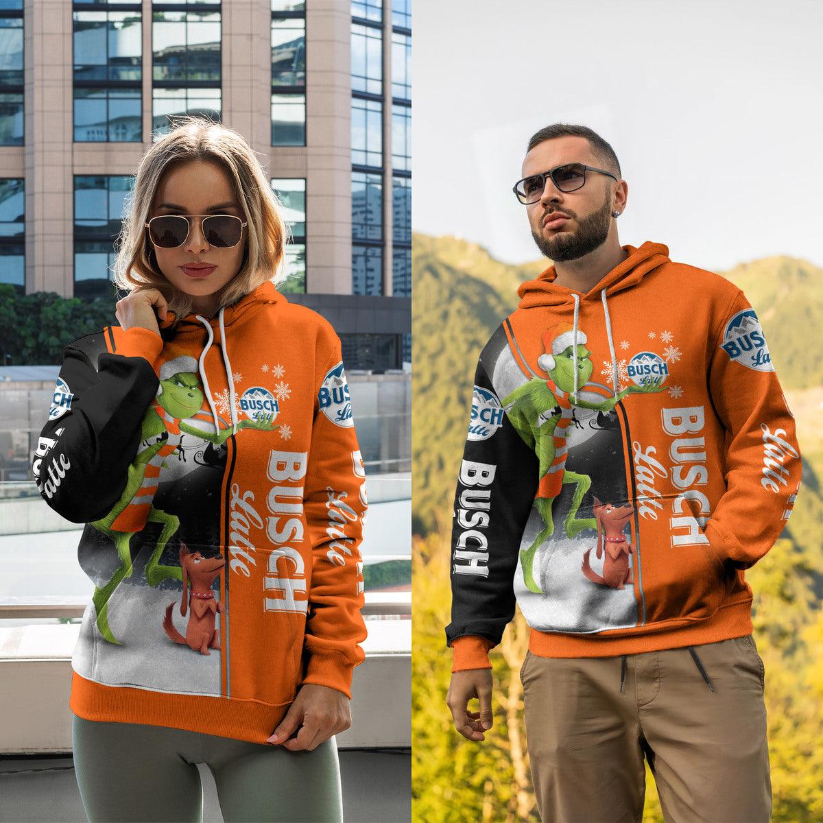 Busch Latte Christmas Grinch Hoodie & Zip Hoodie - WeCustomit