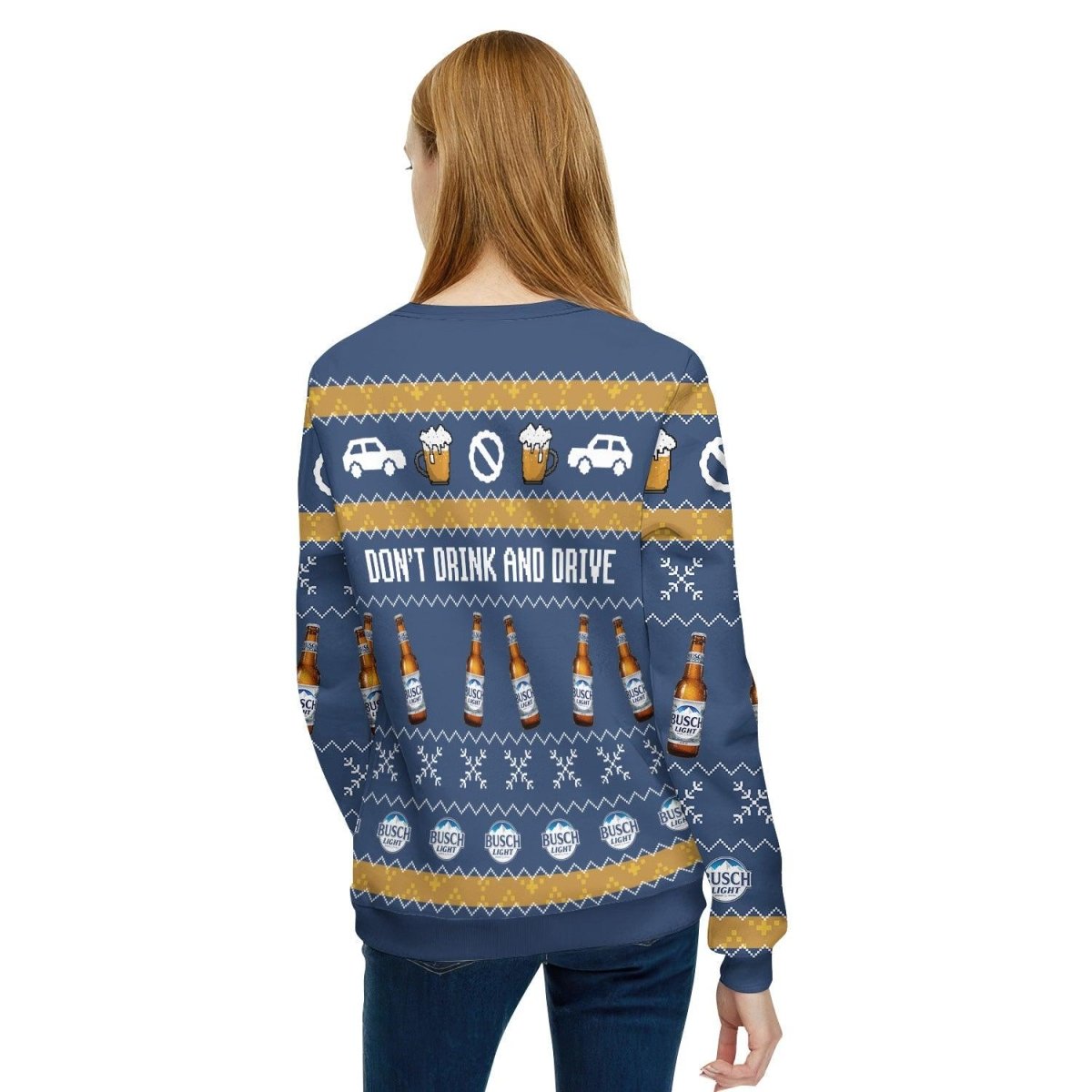 Busch Light Don't Drink And Drive Ugly Sweater - WeCustomit