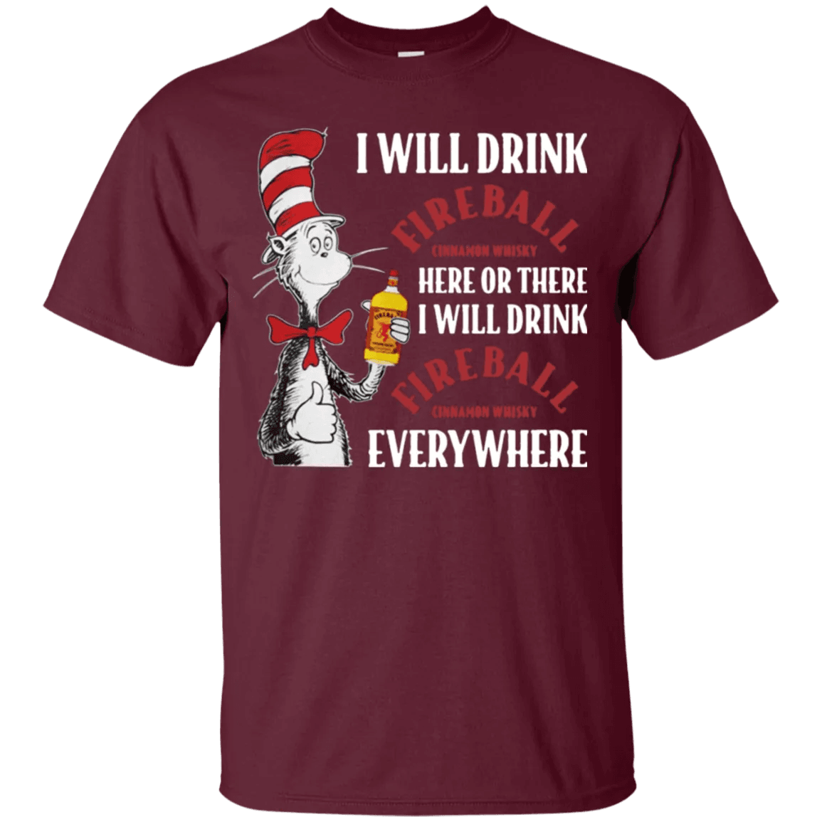 Cat In The Hat Fireball Shirt - WeCustomit