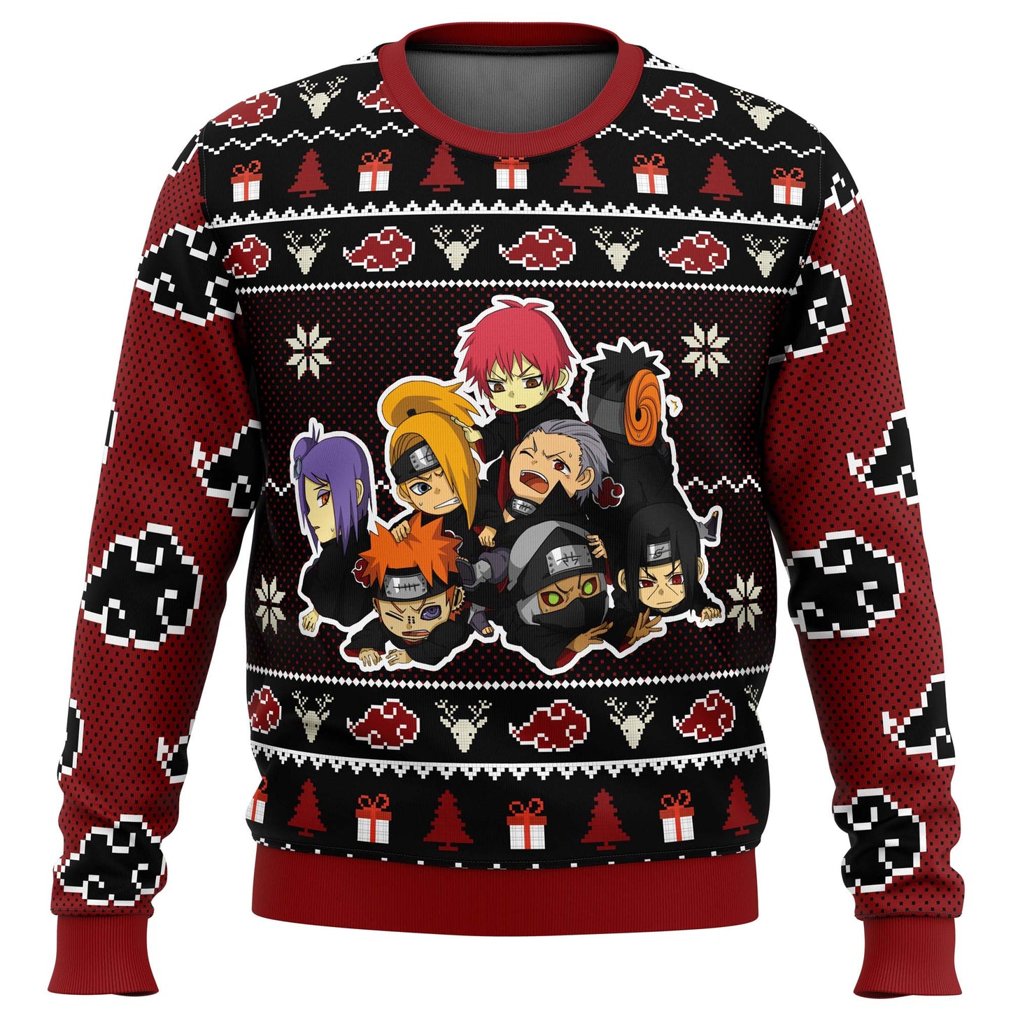 Chibi Akatsuki Naruto Ugly Christmas Sweater - WeCustomit