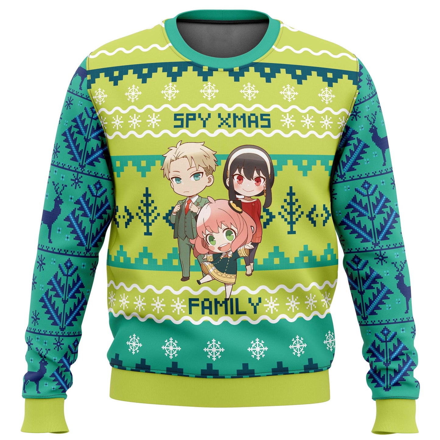 Chibi Spy x Family Ugly Christmas Sweater - WeCustomit