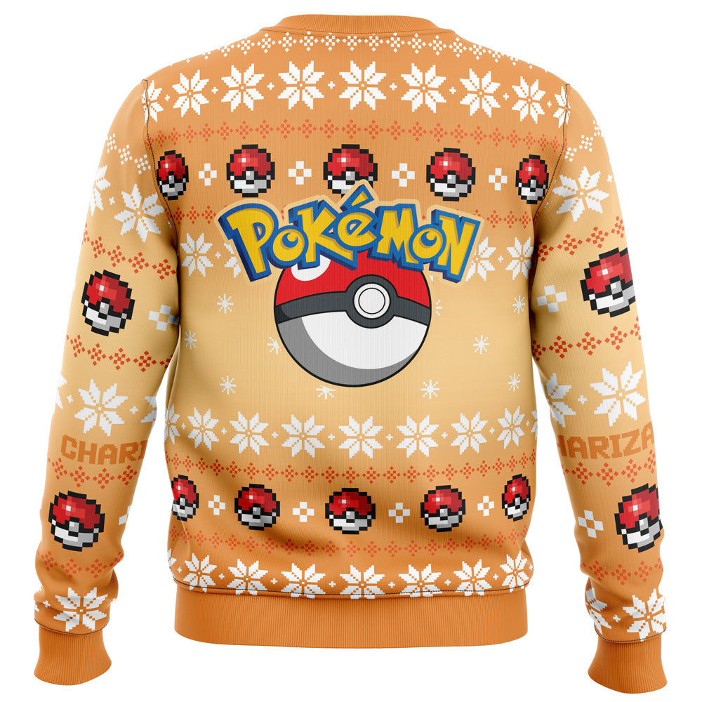 Christmas Charizard Pokemon Ugly Christmas Sweater - WeCustomit