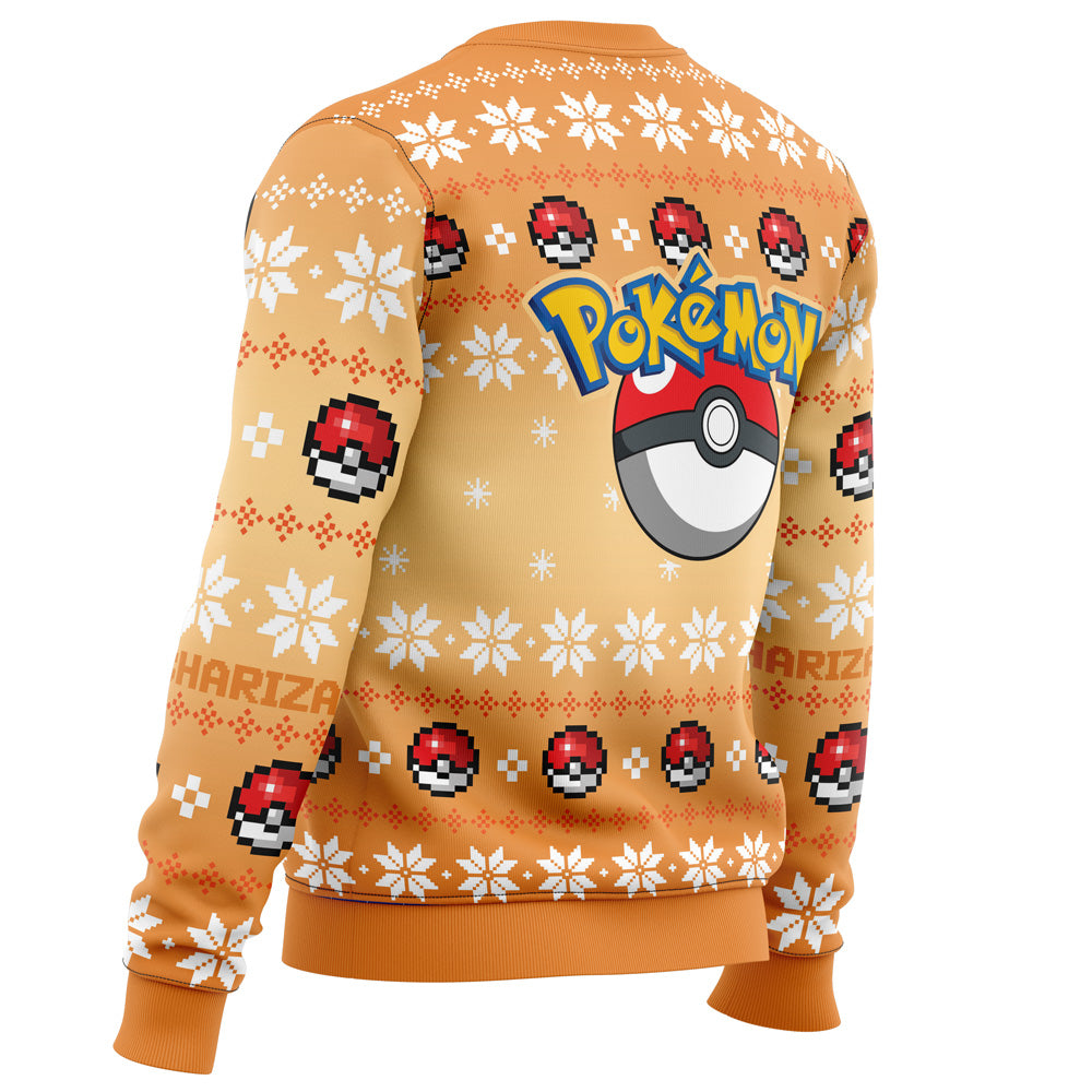 Christmas Charizard Pokemon Ugly Christmas Sweater - WeCustomit