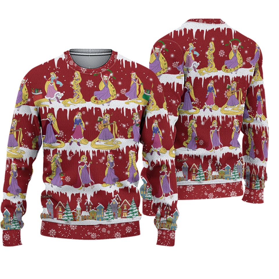 Christmas Princess Day Ugly Christmas Sweater For Men & Women Christmas Gift Sweater PT941 - WeCustomit