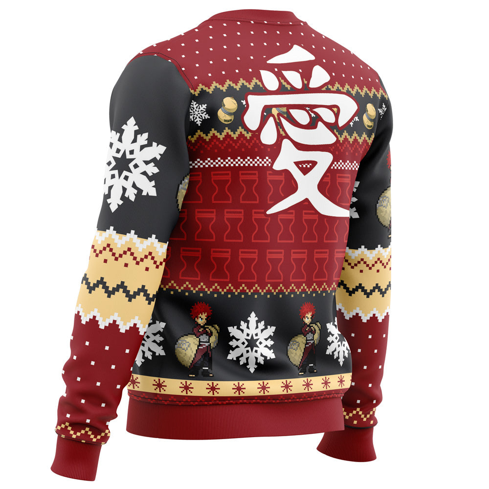 Christmas Gaara Naruto Ugly Christmas Sweater - WeCustomit