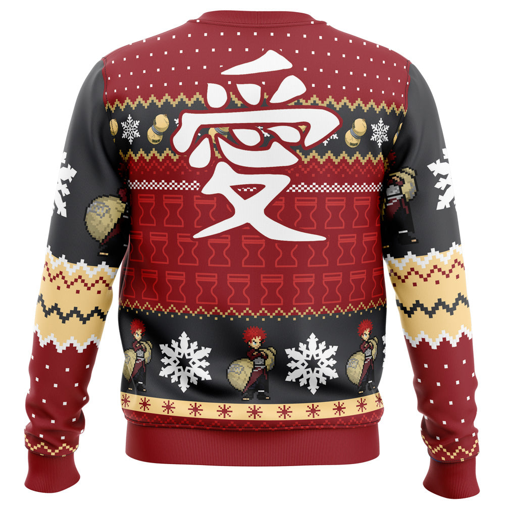Christmas Gaara Naruto Ugly Christmas Sweater - WeCustomit