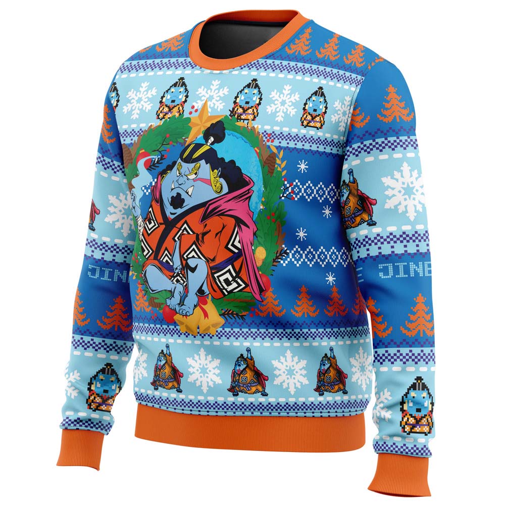 Christmas Jinbe One Piece Ugly Christmas Sweater - WeCustomit