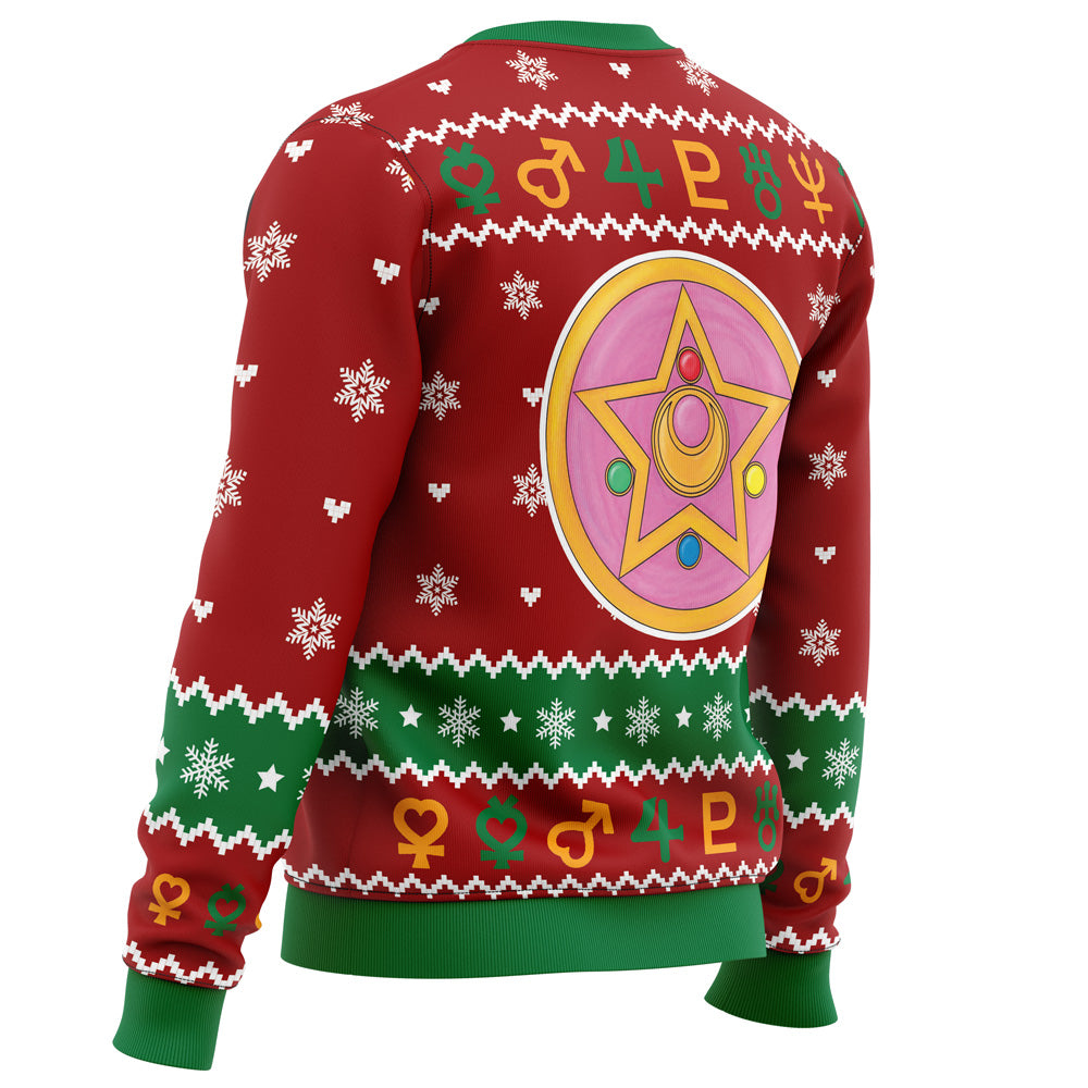 Christmas Sailor Guardians Sailor Moon Ugly Christmas Sweater - WeCustomit