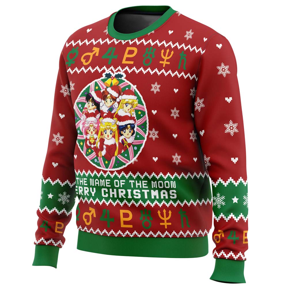 Christmas Sailor Guardians Sailor Moon Ugly Christmas Sweater - WeCustomit