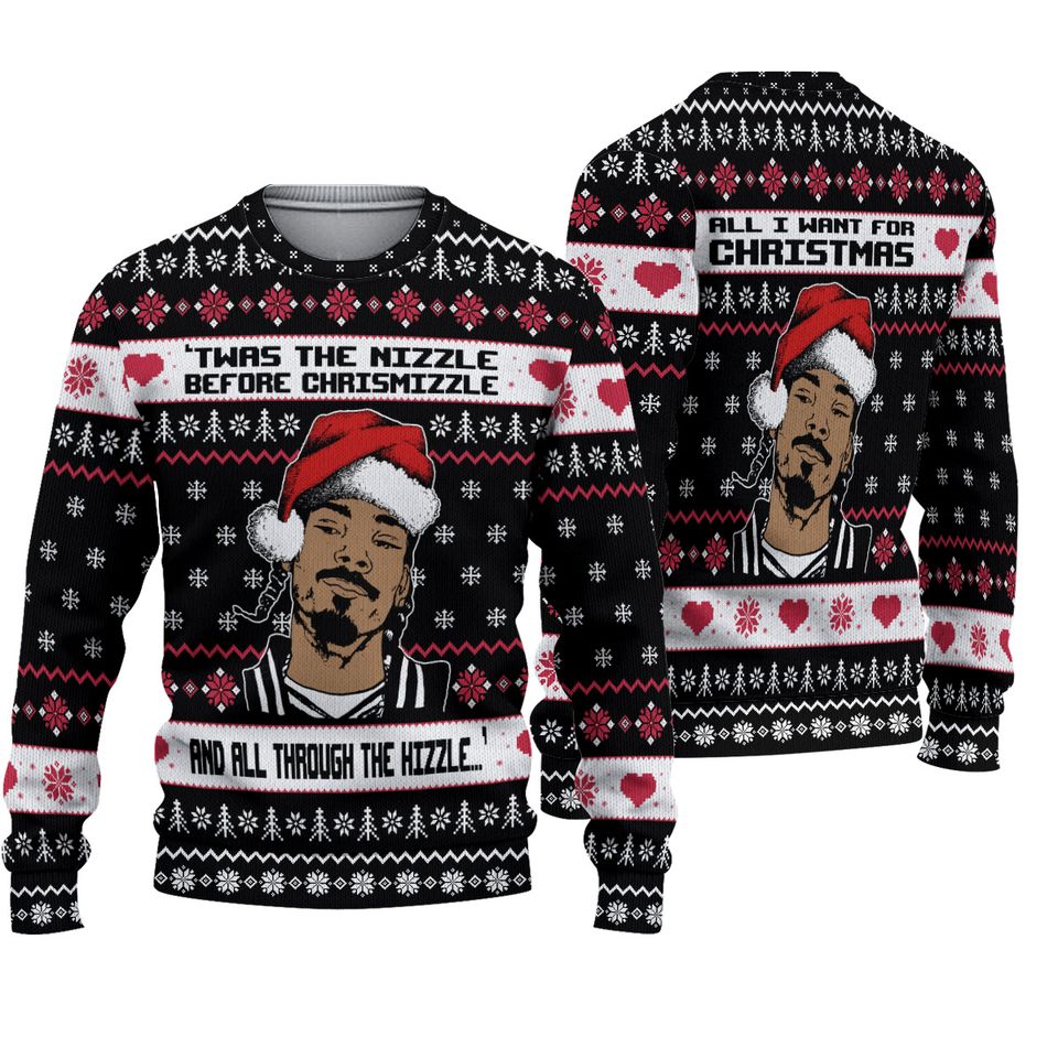 Sno-op Dog-g Ugly Christmas Sweater For Men & Women Christmas Gift Sweater PT913 - WeCustomit