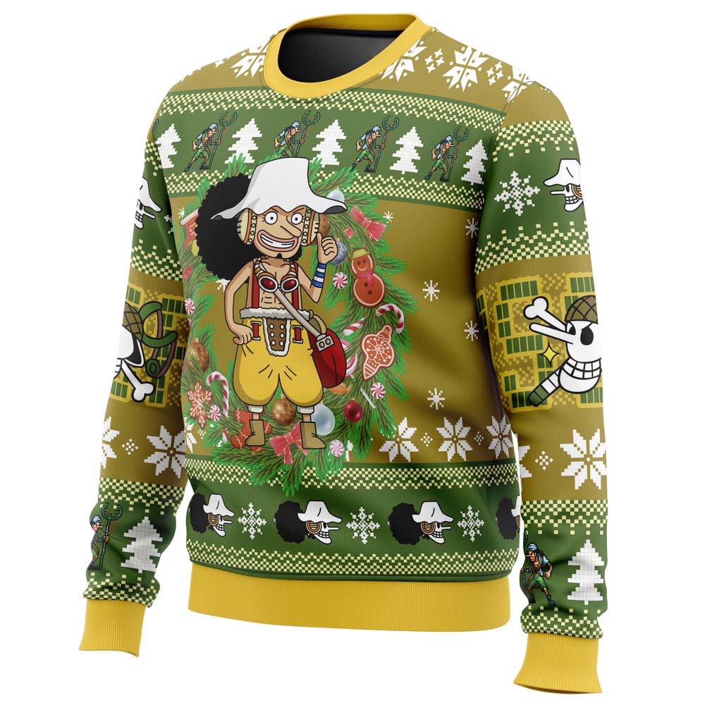 Christmas Usopp One Piece Ugly Christmas Sweater - WeCustomit