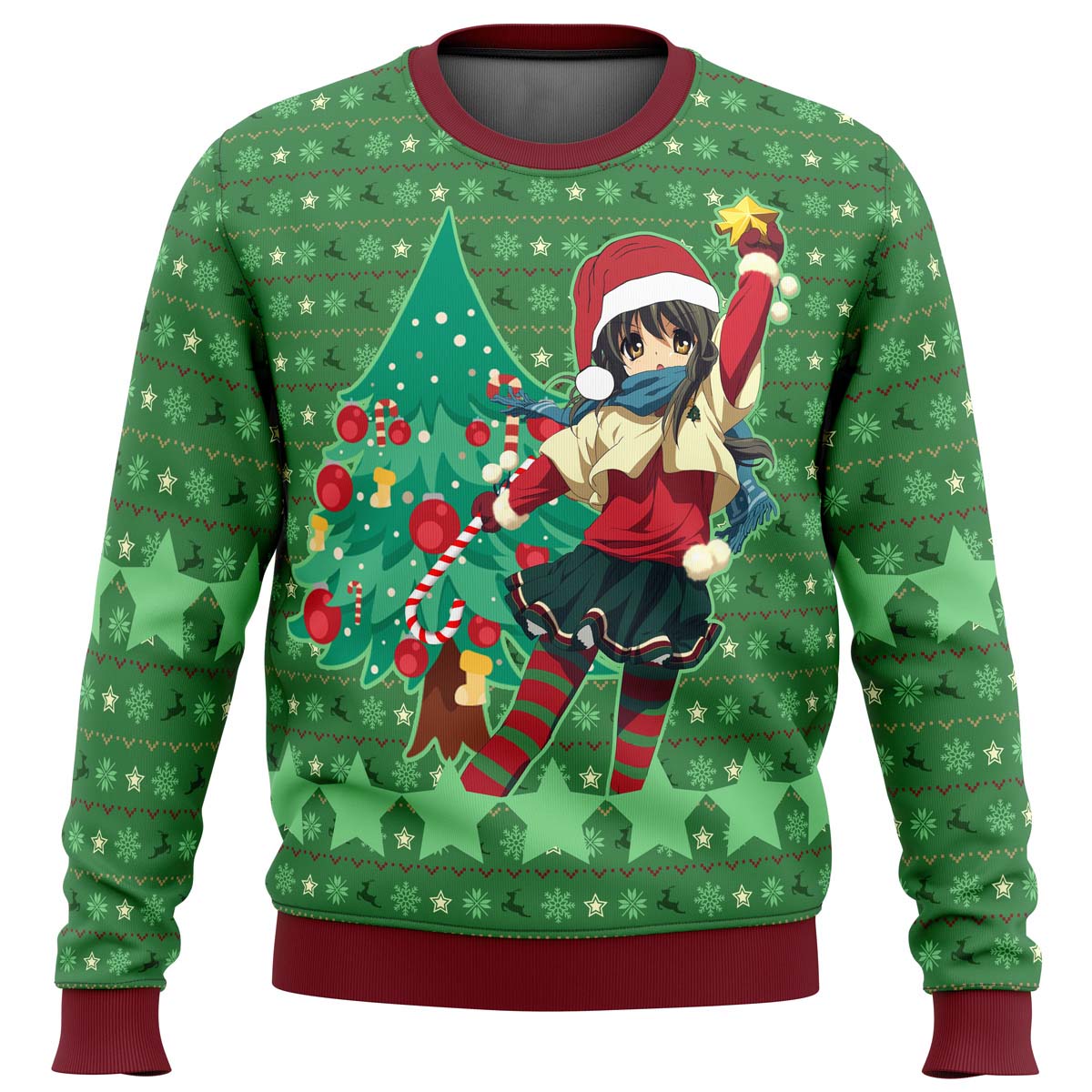 Clannad Wish Upon a Star This Christmas Ugly Christmas Sweater - WeCustomit