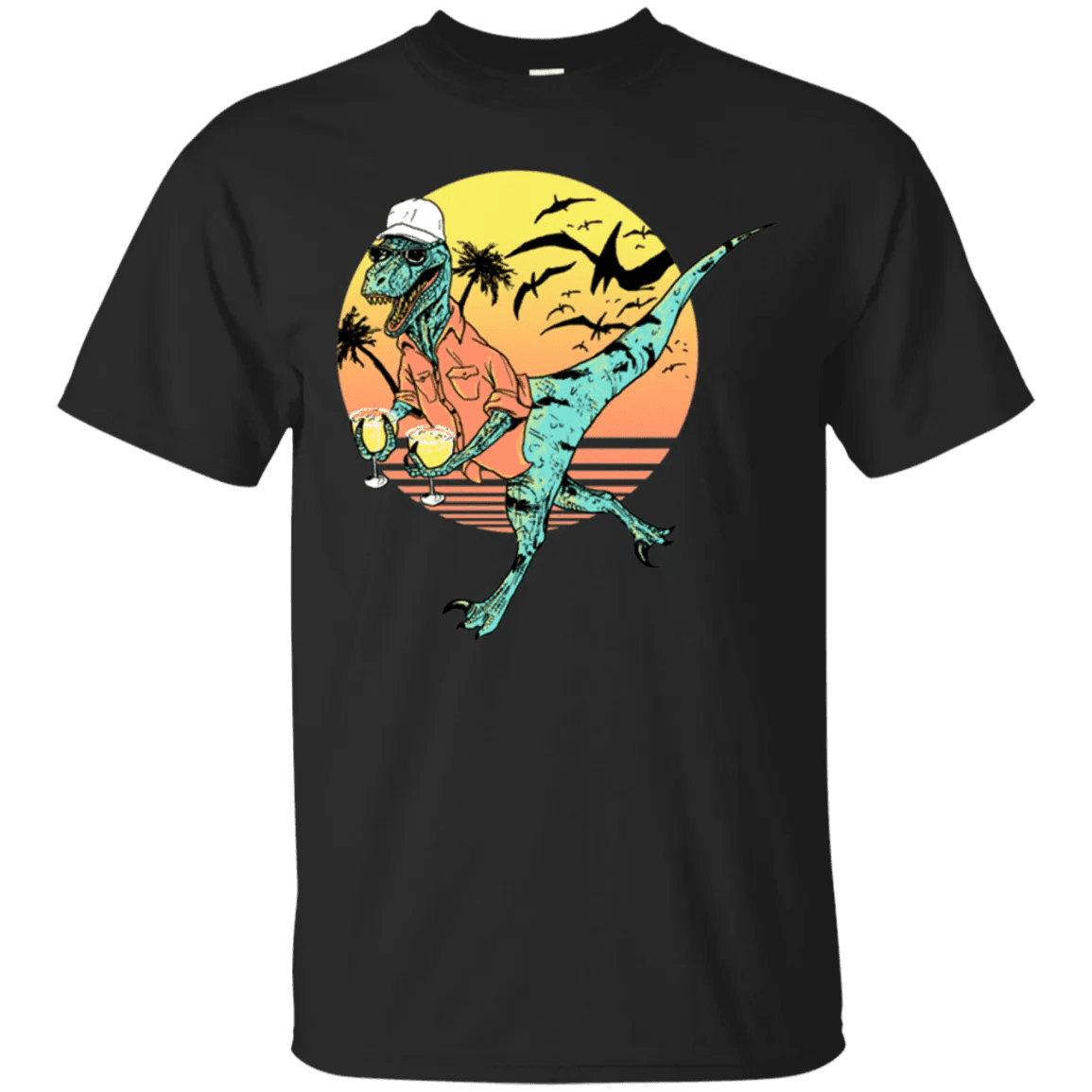 Cocktail Dinasour Waiter Shirt - WeCustomit