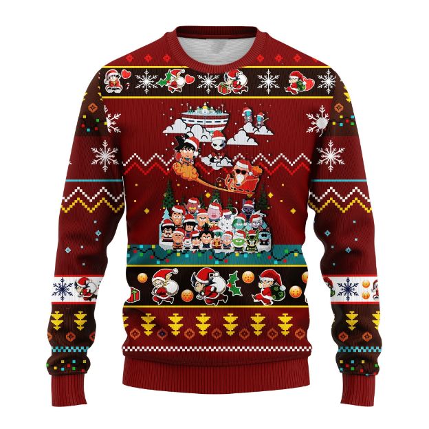 Dragon Ball Chibi Ugly Christmas Sweater For Men & Women Christmas Gift Sweater US4057 - WeCustomit