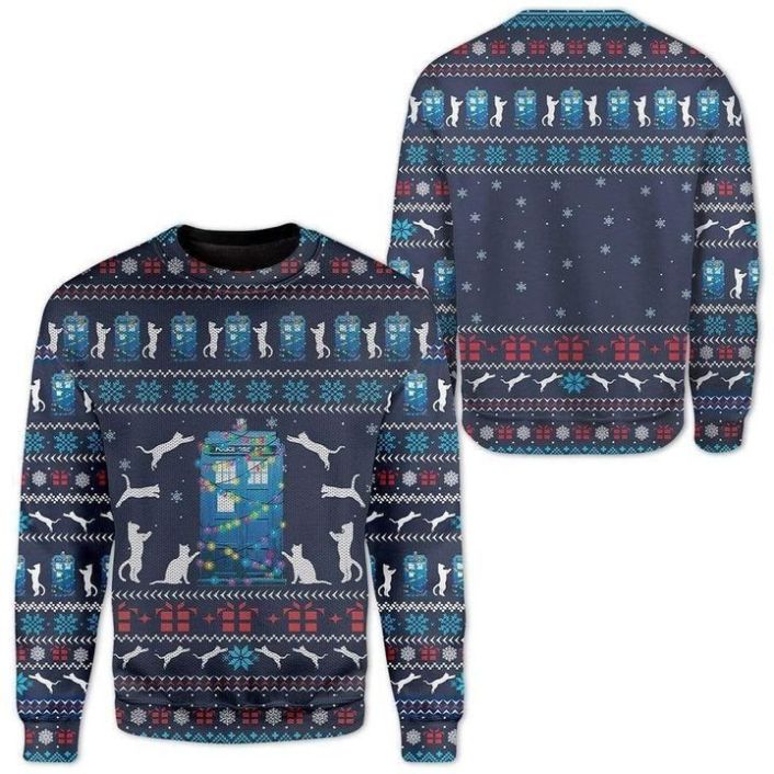 Cat Xmas Ugly Christmas Sweater For Men & Women Christmas Gift Sweater US3229 - WeCustomit