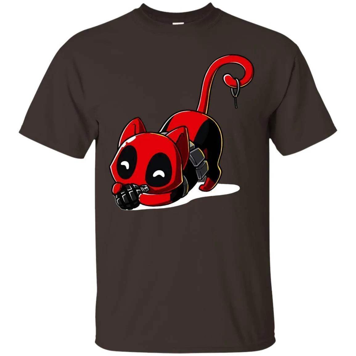 Deadpool Cat Shirt Playing With Grenade - WeCustomit