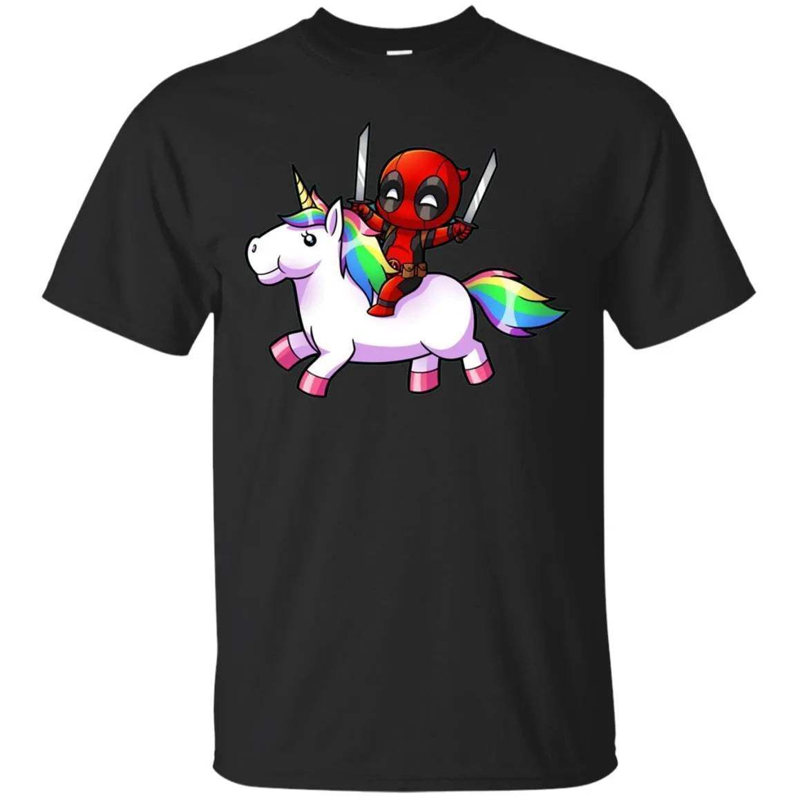 Deadpool Riding Unicorn Shirt - WeCustomit