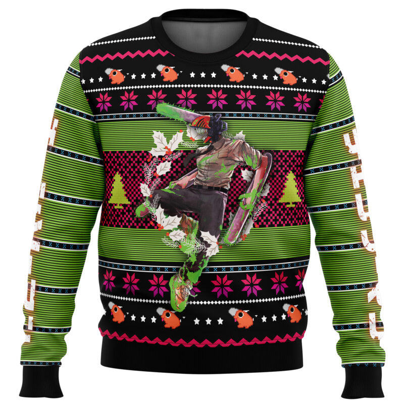 Denji Chainsaw Man Ugly Christmas Sweater - WeCustomit