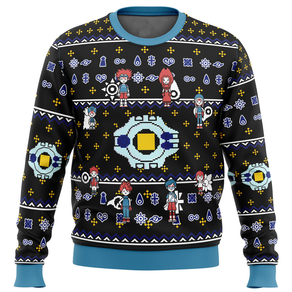 Digimon characters Ugly Christmas Sweater - WeCustomit