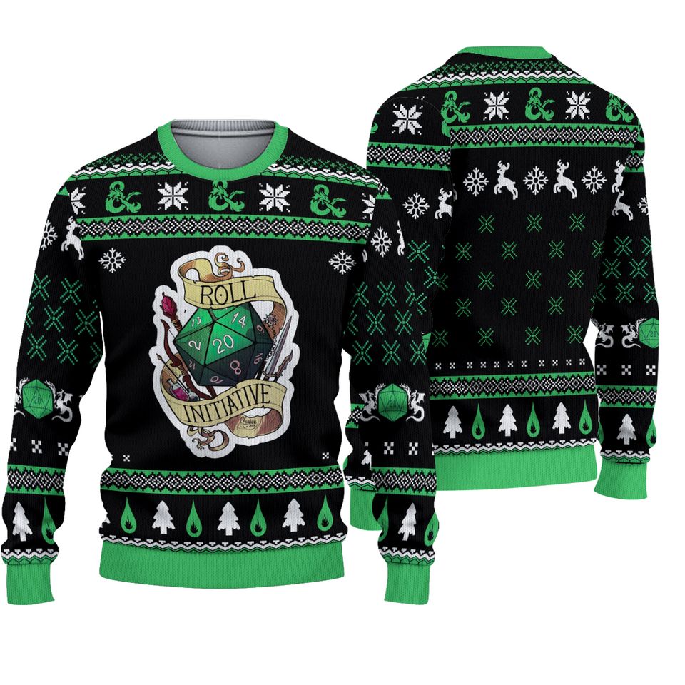 Dnd Classes Dungeons And Dragons Macth Ugly Christmas Sweater For Men & Women Christmas Gift Sweater BH648 - WeCustomit