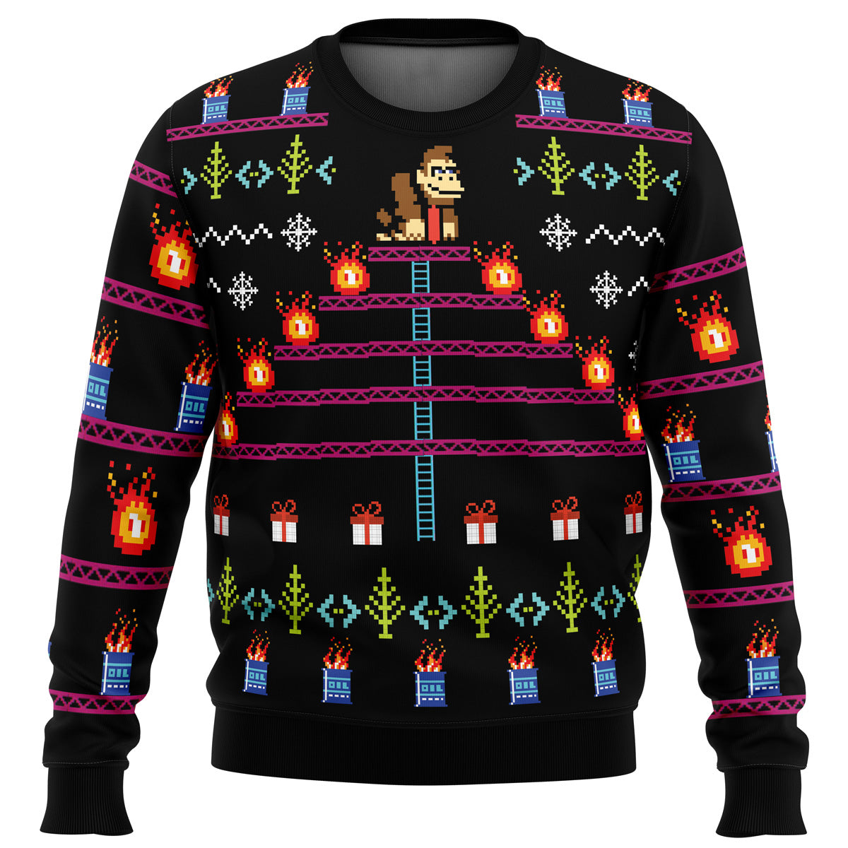 Donkey Kong Ugly Christmas Sweater - WeCustomit
