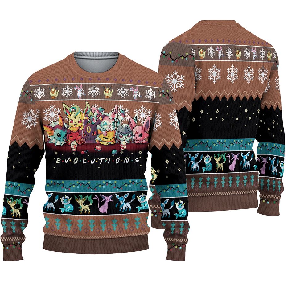 Eevengers Ugly Christmas Sweater For Men & Women Christmas Gift Sweater BH613 - WeCustomit