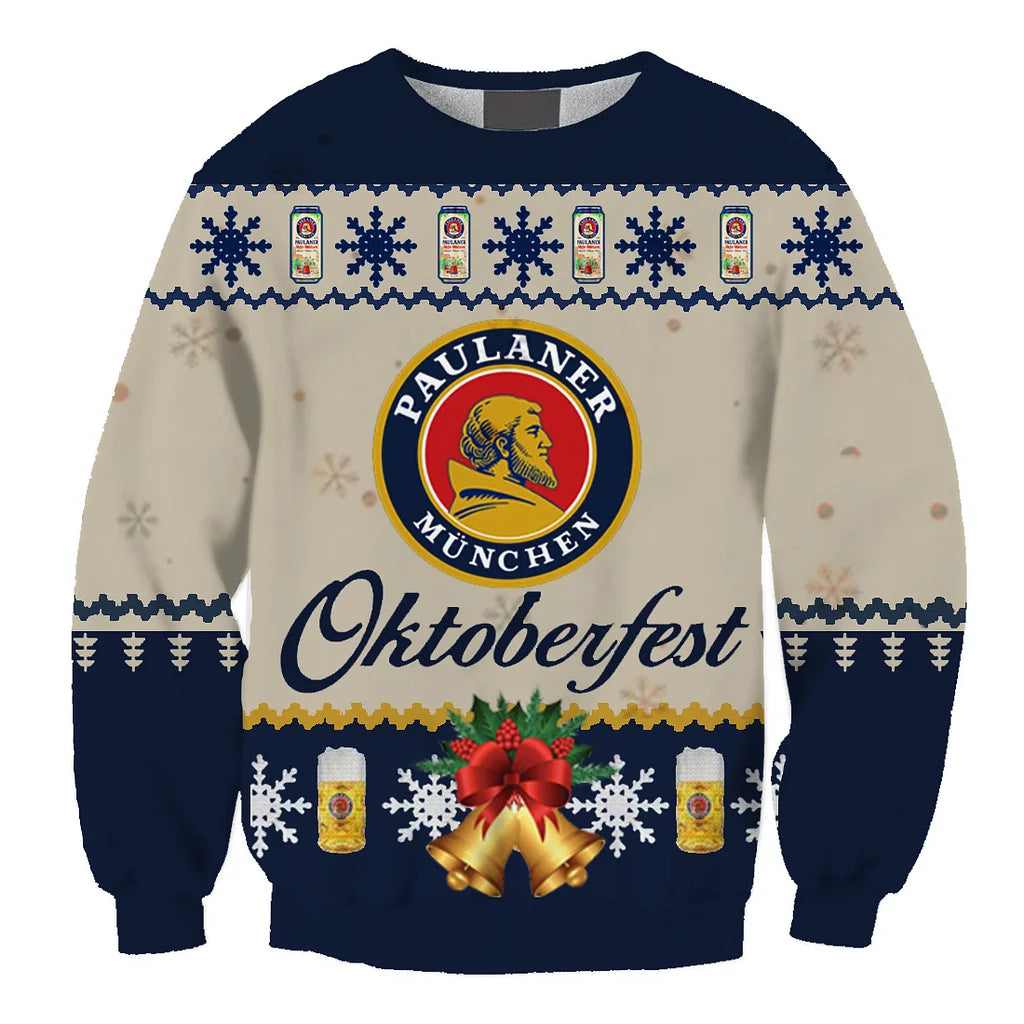 Unisex Paulaner Garten 3D Ugly Christmas Sweater For Men & Women Christmas Gift Sweater BH1374 - WeCustomit