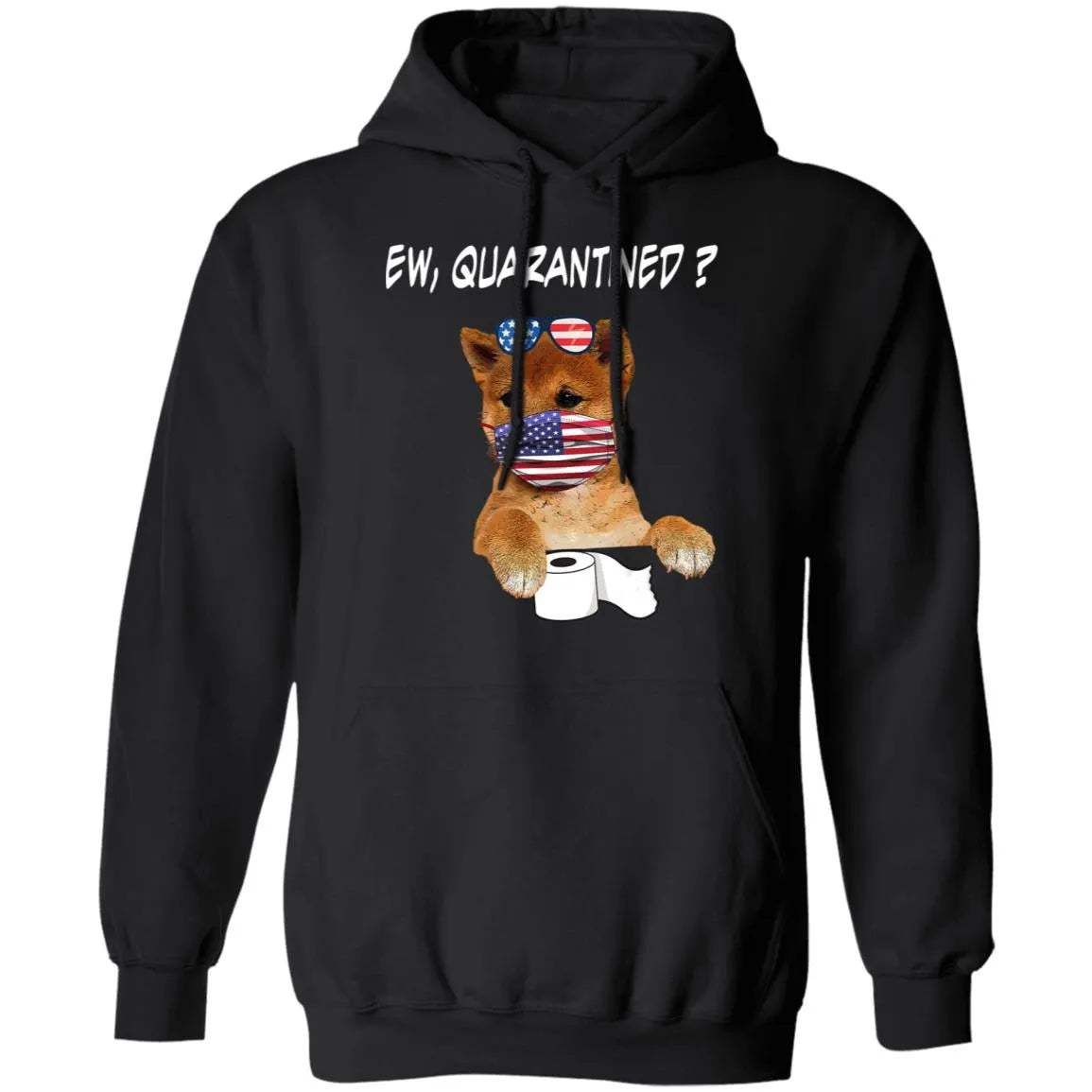 Ew Quarantined Shiba Inu Face Mask Hoodie - WeCustomit