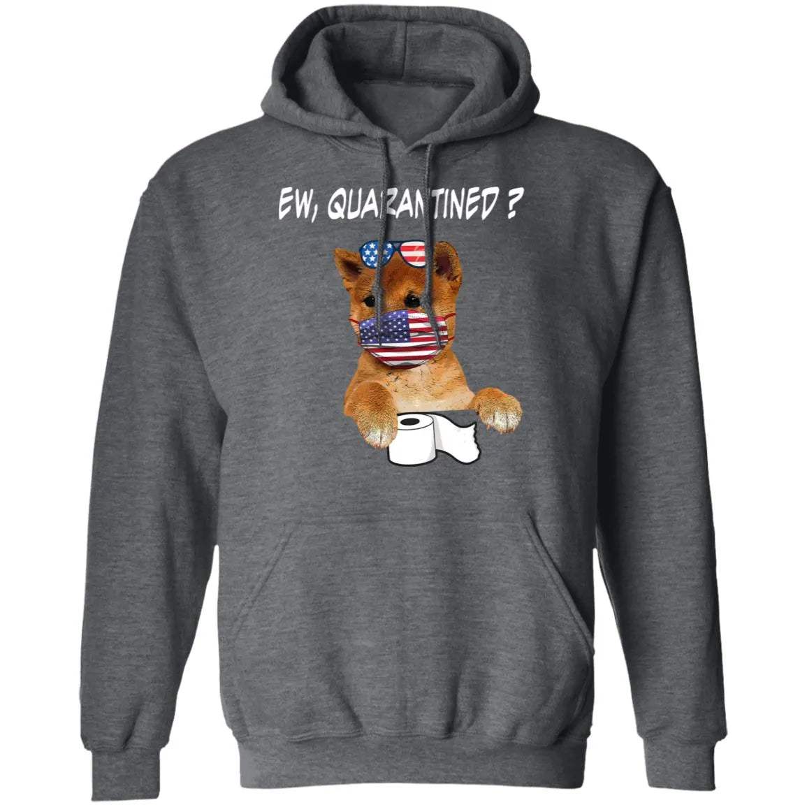 Ew Quarantined Shiba Inu Face Mask Hoodie - WeCustomit