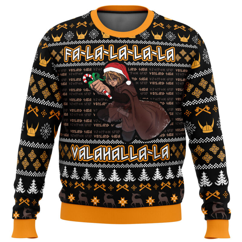 Falalala Valahalla Vinland Saga Christmas Sweater - WeCustomit