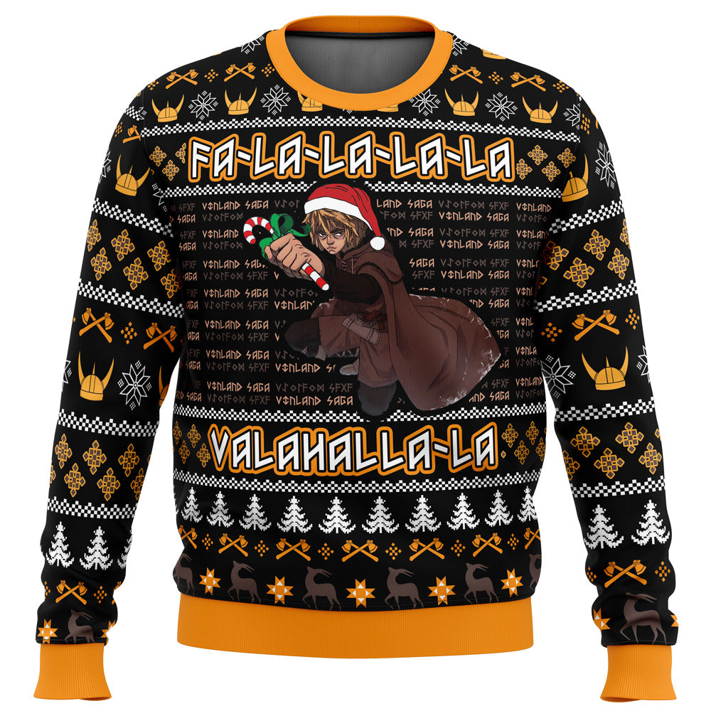 Falalala Valahalla Vinland Saga Christmas Sweater - WeCustomit