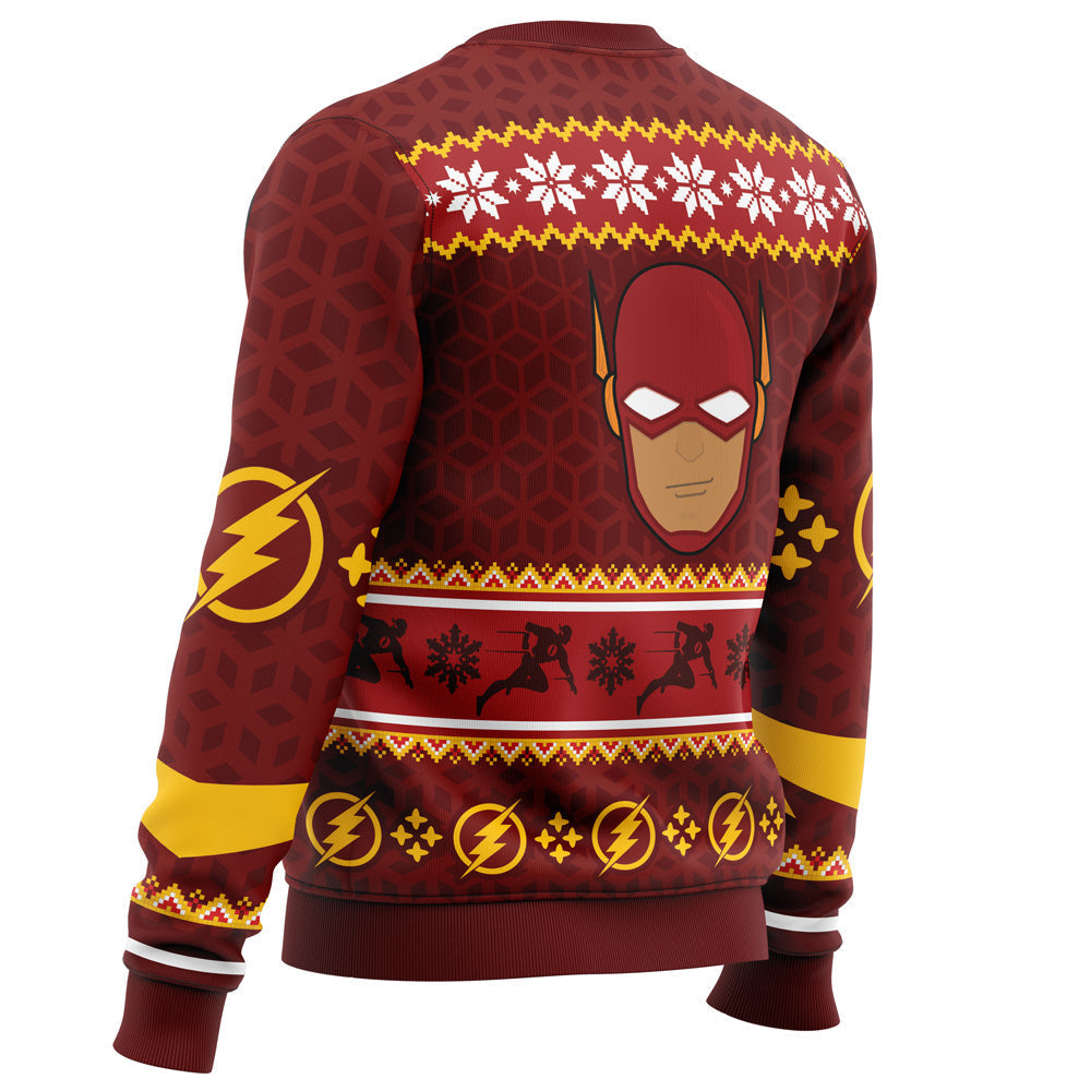 Fast Christmas The Flash DC Comics Ugly Christmas Sweater - WeCustomit