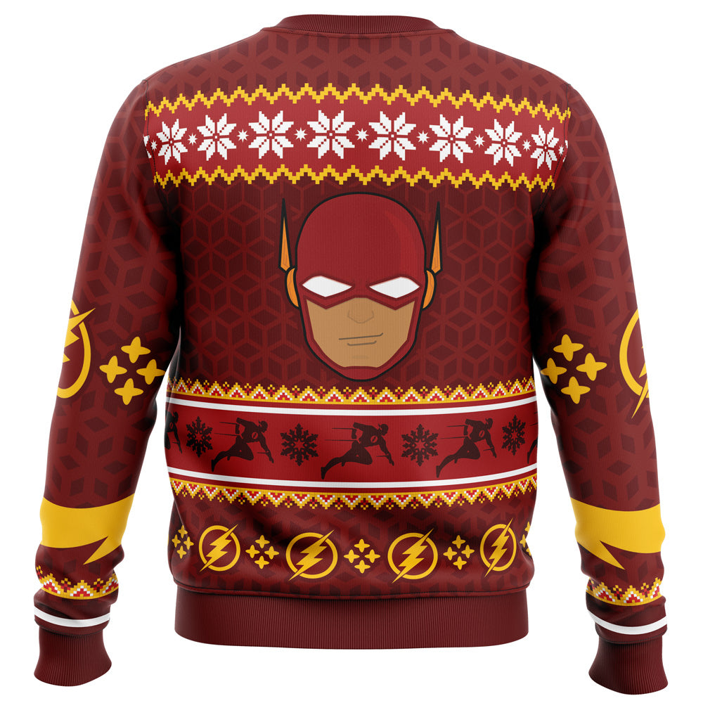 Fast Christmas The Flash DC Comics Ugly Christmas Sweater - WeCustomit