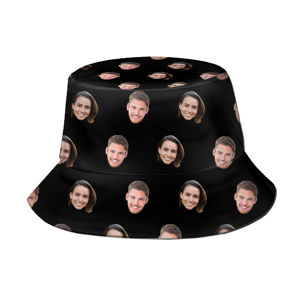 Custom Face Bucket Hats Unisex Beach Sun Cap