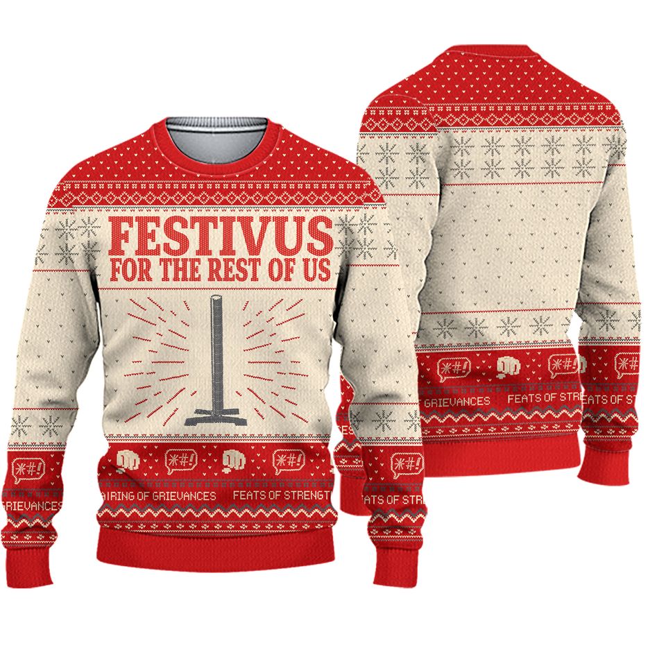 Festivus Seinfeld Movie Love Ugly Christmas Sweater For Men & Women Christmas Gift Sweater BH586 - WeCustomit