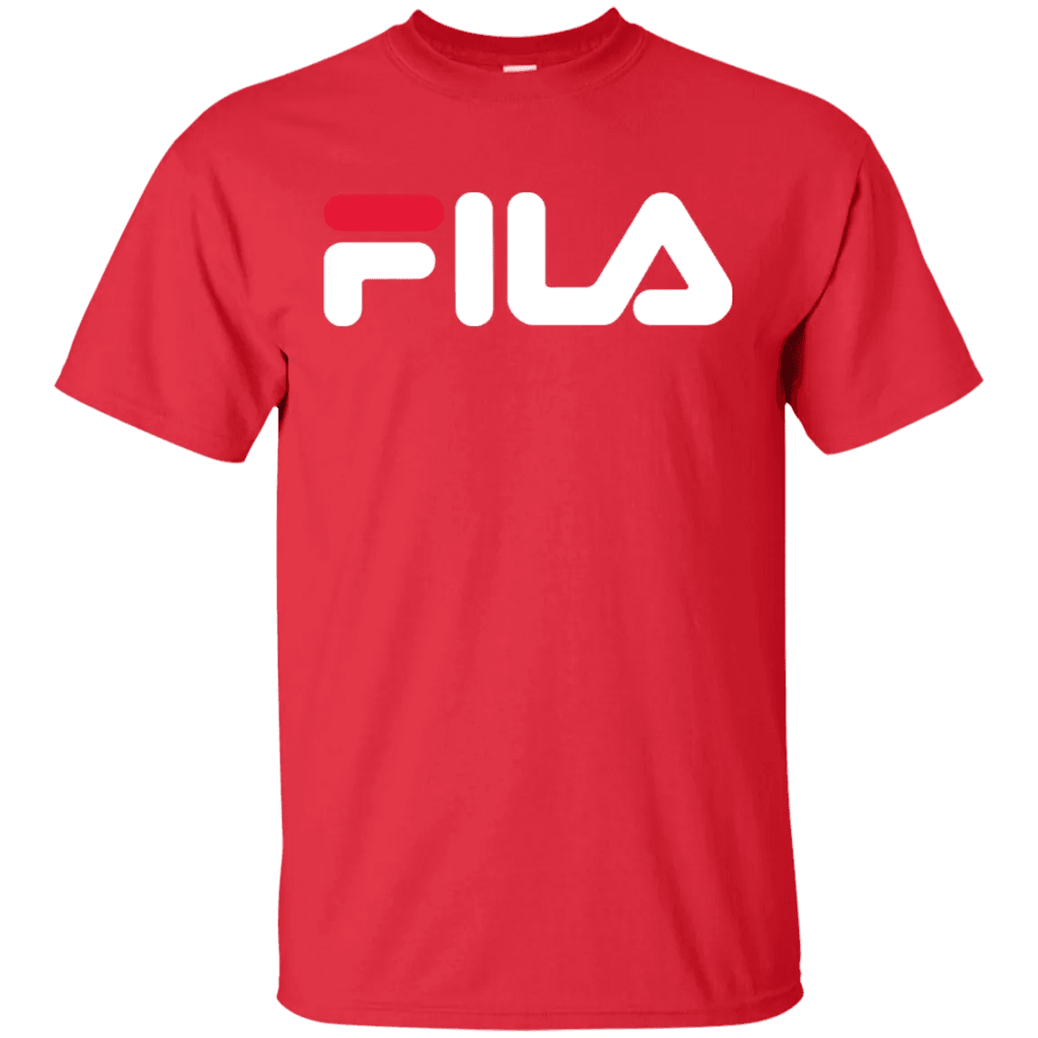 Fila Shirt Red White Logo - WeCustomit