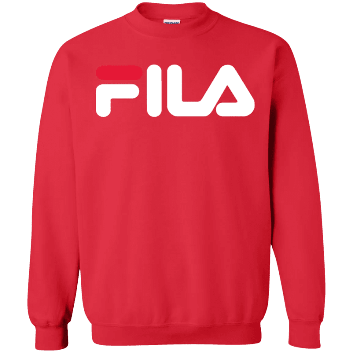 Fila Sweater Red White Logo - WeCustomit