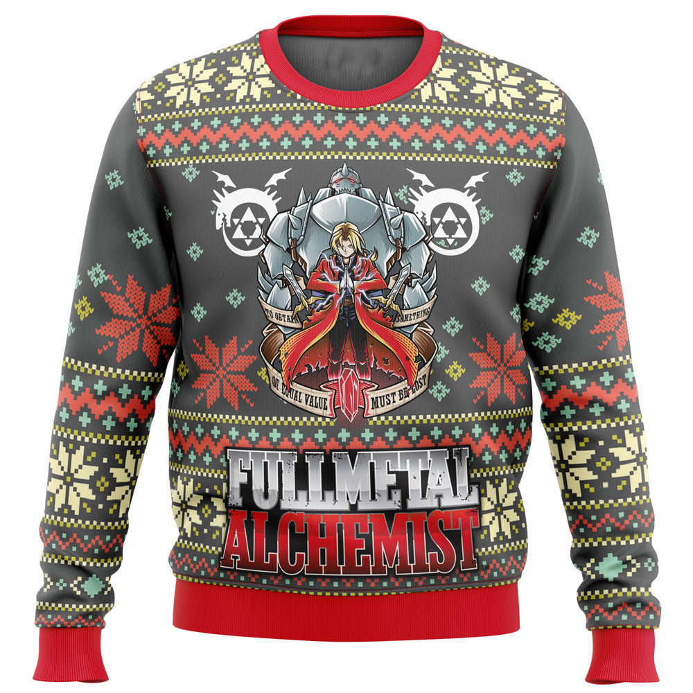 Fullmetal Alchemist Alt Ugly Christmas Sweater - WeCustomit