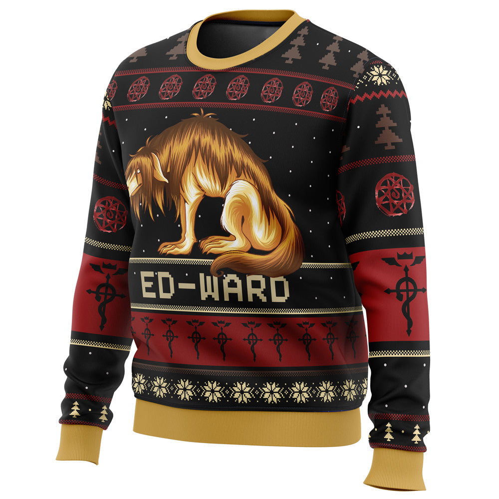 Fullmetal Alchemist Chimera Nina Tucker Ed-ward Ugly Christmas Sweater - WeCustomit