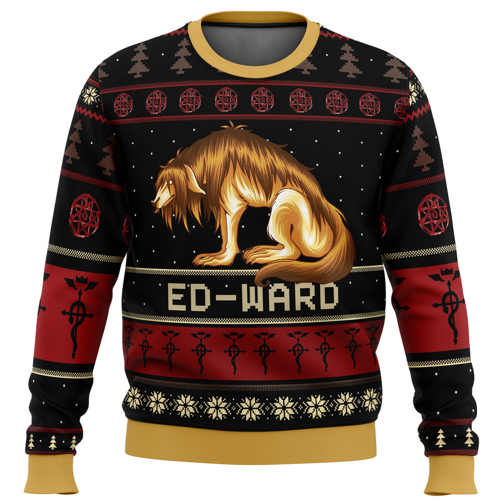 Fullmetal Alchemist Chimera Nina Tucker Ed-ward Ugly Christmas Sweater - WeCustomit
