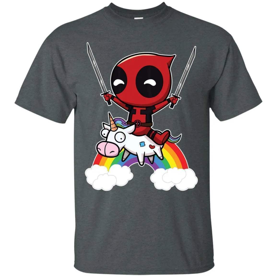 Funny Deadpool Riding Unicorn Shirt - WeCustomit